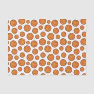 Papel De Seda Teste padrão de estrela do basquetebol