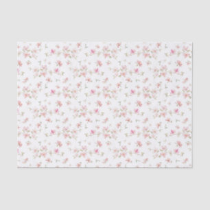 Papel De Seda Teste padrão de flor cor-de-rosa macio da aguarel
