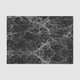 Papel De Seda Teste padrão de mármore do falso moderno preto e