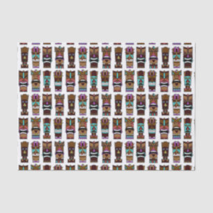 Papel De Seda Teste padrão de máscaras de Tiki