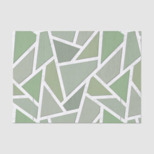 Papel De Seda Teste padrão de mosaico da verde azeitona
