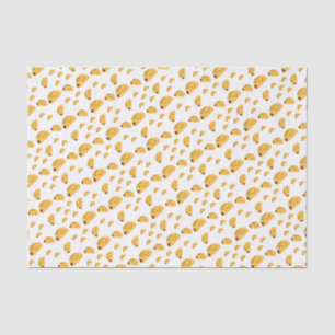 Papel De Seda Teste padrão de sorriso do Taco bonito de Kawaii