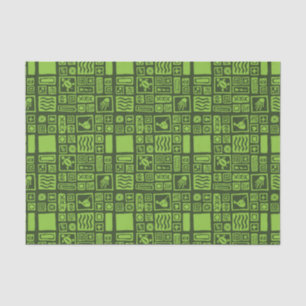 Papel De Seda Teste padrão de Tiki
