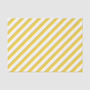 Papel De Seda Teste padrão diagonal amarelo e branco das listra