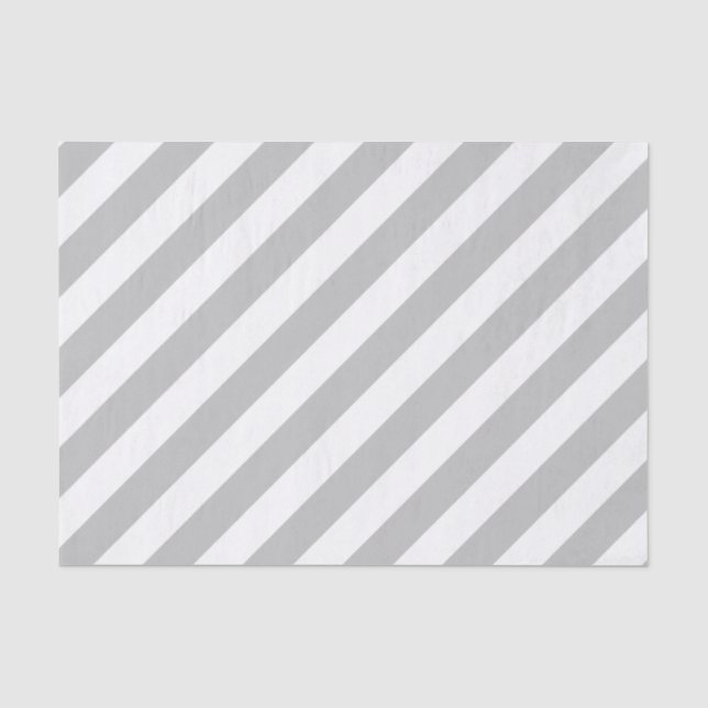 Papel De Seda Teste padrão diagonal do cinza e o branco das (Frente )