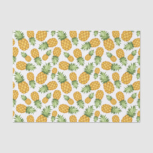 Papel De Seda Teste padrão do abacaxi dos desenhos animados