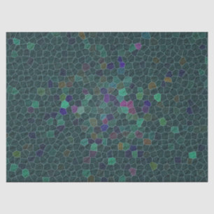 Papel De Seda Teste padrão do azulejo do hexágono do mosaico