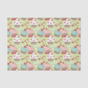 Papel De Seda Teste padrão do cupcake