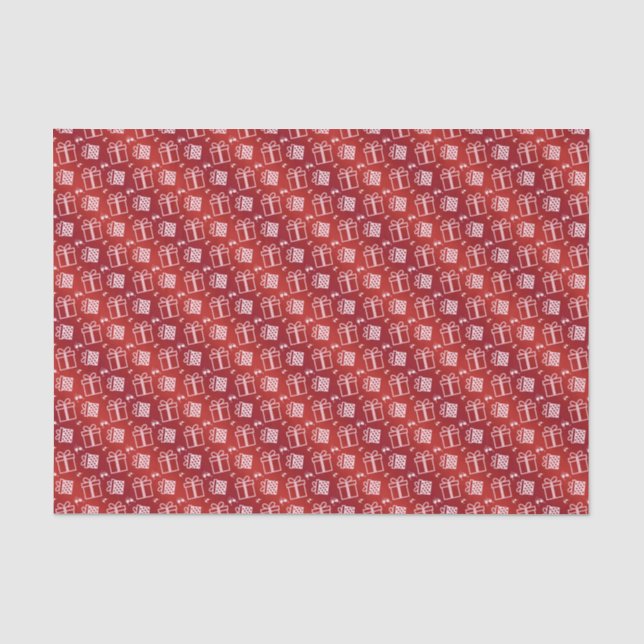 Papel De Seda teste padrão do feriado do Natal (Frente )