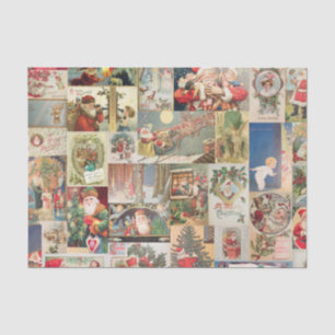 Papel De Seda Teste padrão do feriado dos cartões do natal