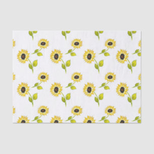 Papel De Seda Teste padrão do girassol