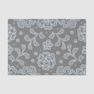 Papel De Seda Teste padrão do laço, vintage 6 da flor
