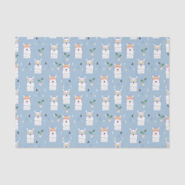 Papel De Seda Teste padrão do lama dos óculos de sol do (Frente )