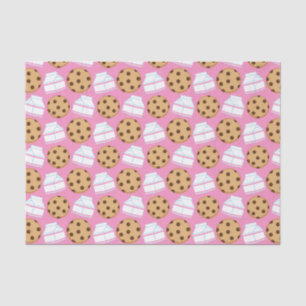 Papel De Seda Teste padrão do leite e dos biscoitos