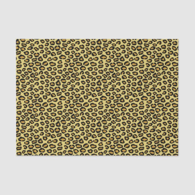Papel De Seda Teste padrão do leopardo (Frente )