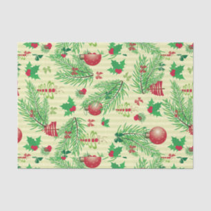Papel De Seda Teste padrão do natal vintage
