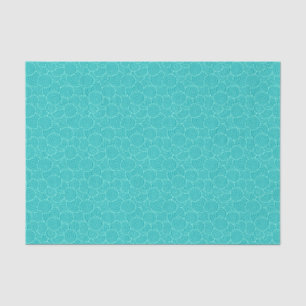 Papel De Seda Teste padrão do redemoinho do japonês - turquesa