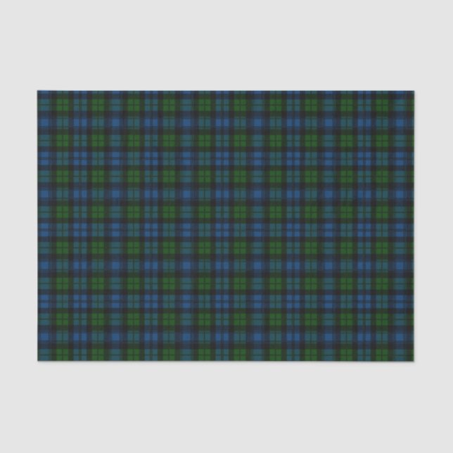 Papel De Seda Teste padrão do Tartan da família de Campbell (Frente )