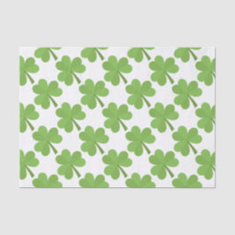 Papel De Seda Teste padrão do trevo de Ireland do irlandês do
