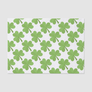 Papel De Seda Teste padrão do trevo de Ireland do irlandês do