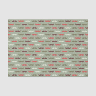 Papel De Seda Teste padrão do vintage com bigode