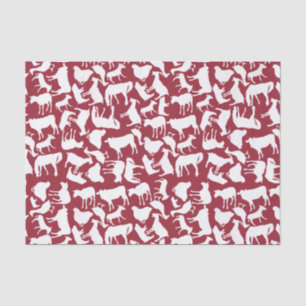 Papel De Seda Teste padrão dos animais de fazenda