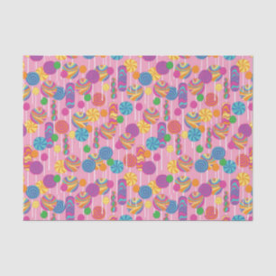 Papel De Seda Teste padrão dos doces dos pirulitos