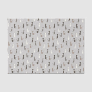 Papel De Seda Teste padrão dos gatos