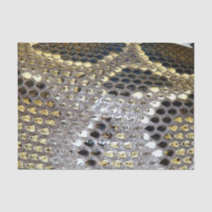 Papel De Seda Teste padrão dourado da pele de cobra
