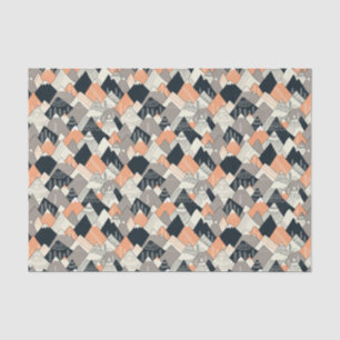 Papel De Seda Teste padrão escandinavo da montanha do estilo