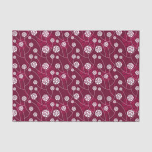 Papel De Seda Teste padrão floral abstrato