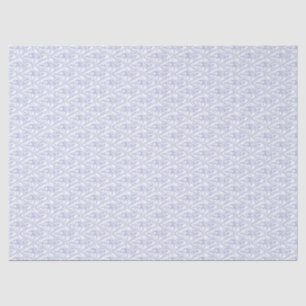 Papel De Seda Teste padrão floral branco azul do diamante da