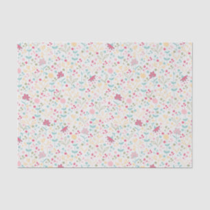 Papel De Seda Teste padrão floral do primavera delicado