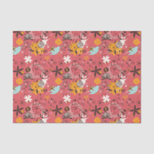 Papel De Seda Teste padrão floral retro 7
