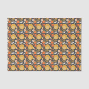 Papel De Seda Teste padrão floral retro clássico