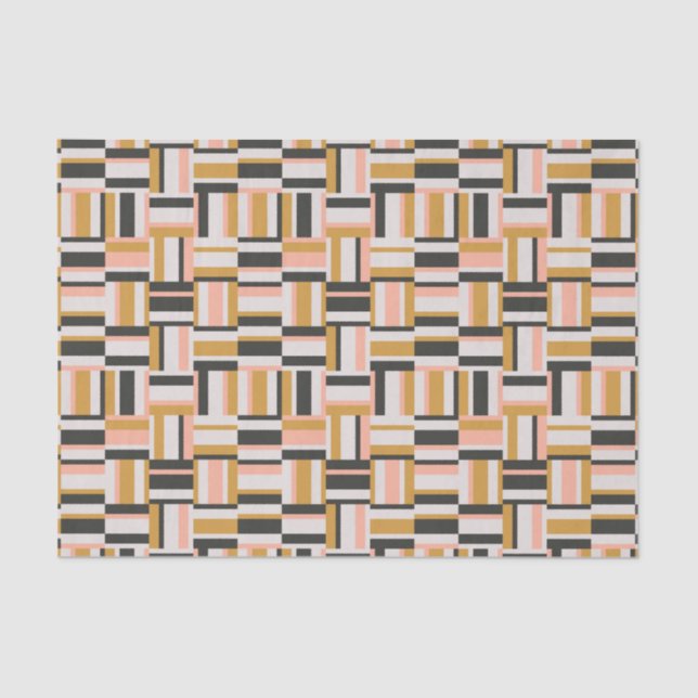 Papel De Seda Teste padrão geométrico da forma (Frente )