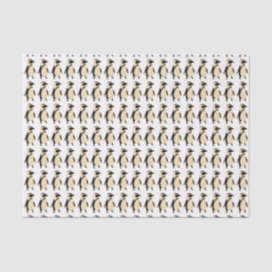 Papel De Seda Teste padrão ilustrado do pinguim
