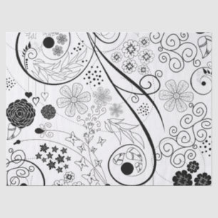 Papel De Seda Teste padrão na moda Funky retro