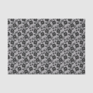Papel De Seda Teste padrão preto do laço no fundo branco