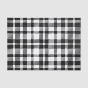 Papel De Seda Teste padrão preto e branco do guingão