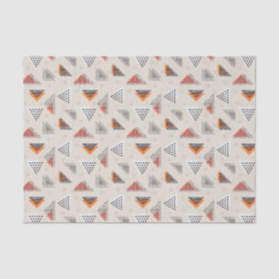 Papel De Seda Teste padrão tirado do triângulo mão geométrica