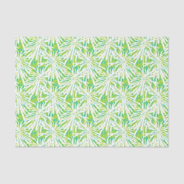 Papel De Seda Teste padrão tropical das folhas de palmeira (Frente )