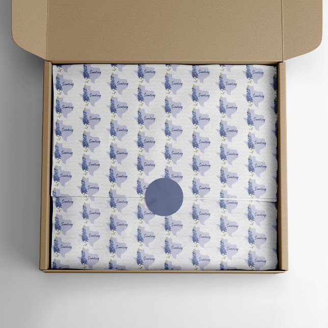 Papel De Seda Texas Bluebonnet personalizado (Criador carregado)