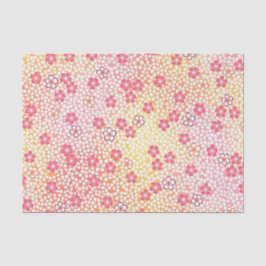 Papel De Seda Têxtil KIMONO Japonês, Padrão de Blossomas de Cere