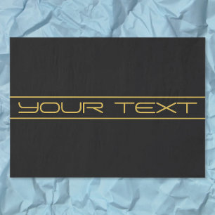 Papel De Seda Texto e faixas Douradas editáveis por Na moda mode
