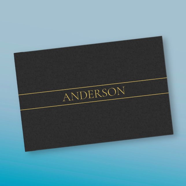 Papel De Seda Texto e Linhas Douradas Personalizáveis Clássicas (Criador carregado)