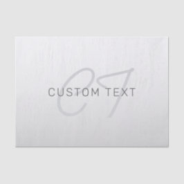 Papel De Seda Texto editável para Empresas, Saudação ou Nome