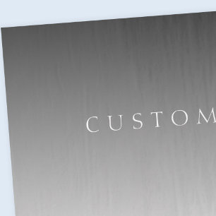 Papel De Seda Texto Elegante sobre Gradiente de Soma de Cinzas M