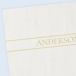 Papel De Seda Texto Personalizável Elegante Simples | Branco Dou