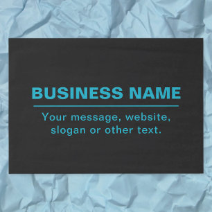 Papel De Seda Texto Personalizável para Empresas Etc. Negrito Ed